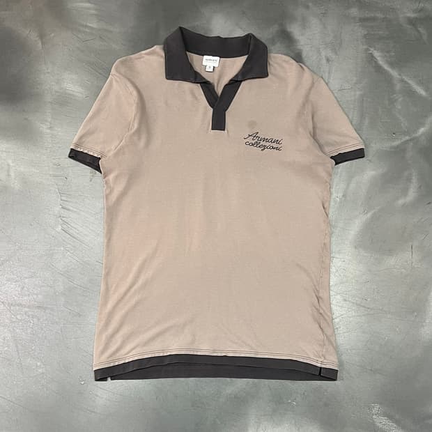  아르마니 꼴레지오니 로고 하프 카라티 y16231