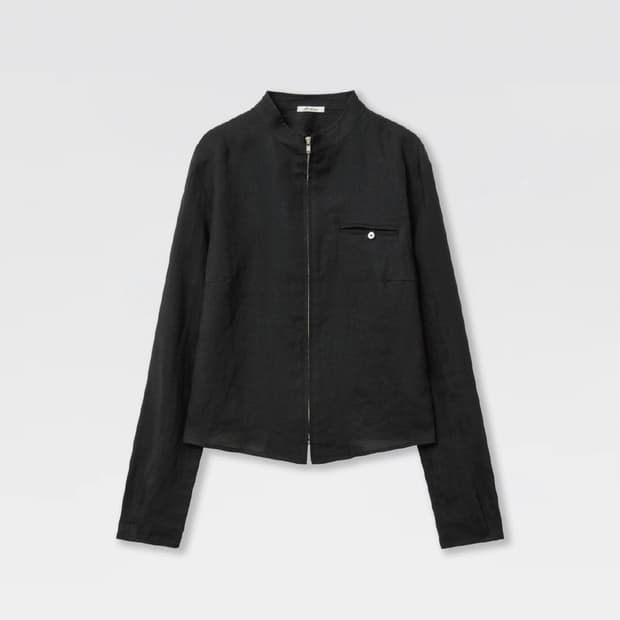 erchiva 에르치바 Knife Linen Jacket Black