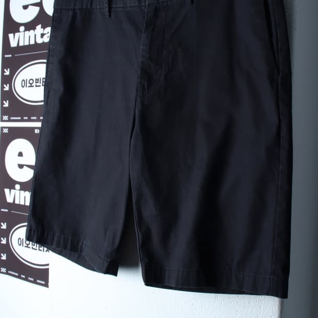 (XL) 지오다노 반바지 팬츠 치노 무지 블랙-P10502