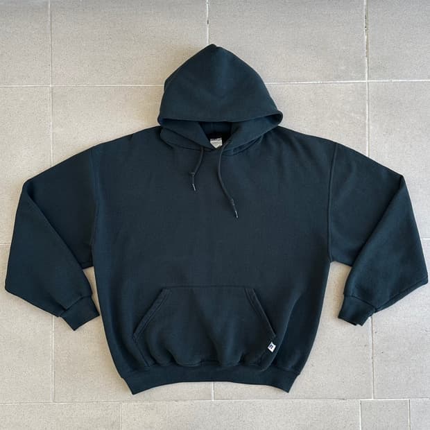 00s 빈티지 러셀 후드 그린 XL