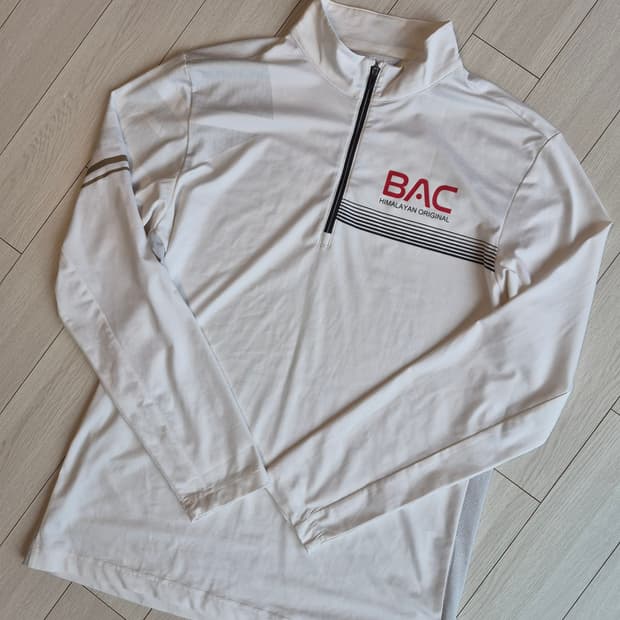 새상품급) 블랙야크 BAC 백운 티셔츠 기능성 하프집업 등산 긴팔티 사이