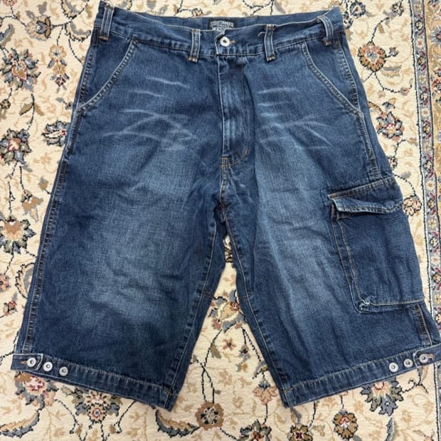 90s 빈티지 스투시 데님 카고 반바지(30)