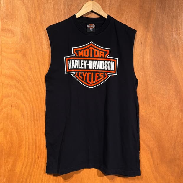 할리데이비슨 USA 00s 커스텀 나시 민소매 L