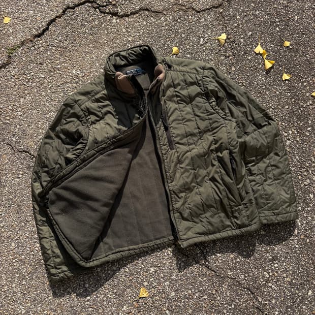 폴로 랄프로렌 카키컬러 퀼팅 페리 자켓 XL