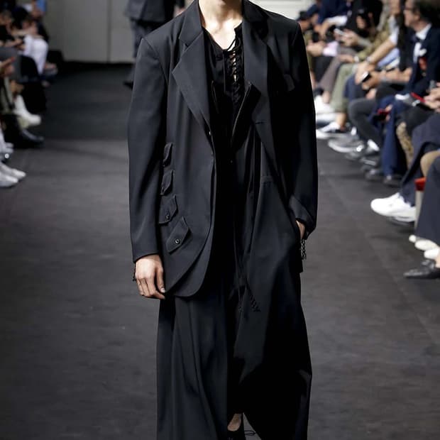 (1)19ss 요지야마모토 뿌르옴므 와이드 멜빵 팬츠