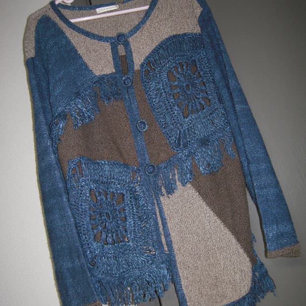 unbal knit cardigan
