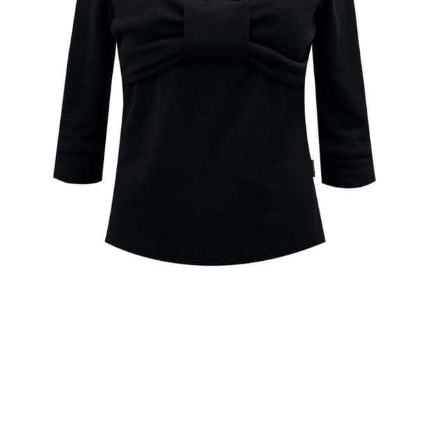 체메씨 bow half tee black