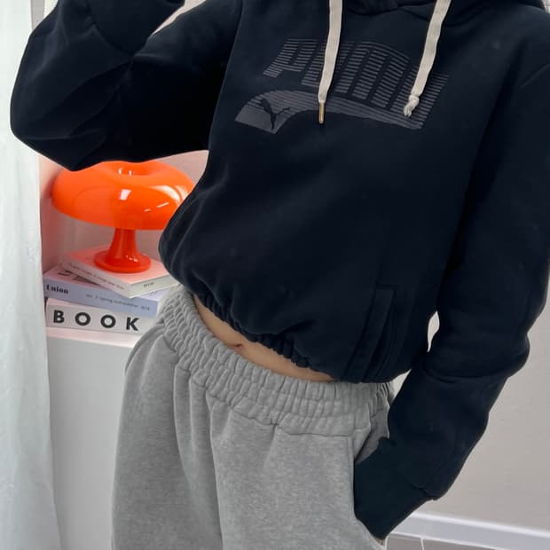 (WOMEN)퓨마 크롭 후드-M1418