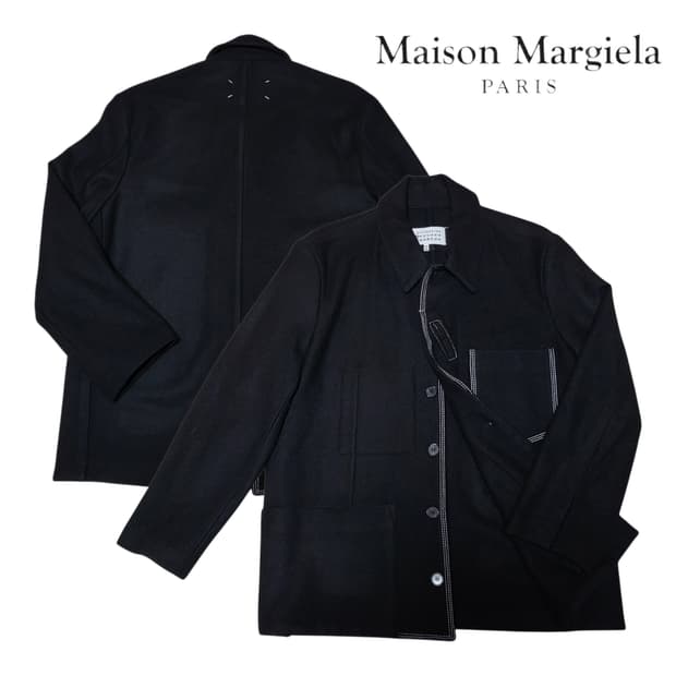 (50) 17FW 메종마르지엘라 콘트라스팅 스티치자켓