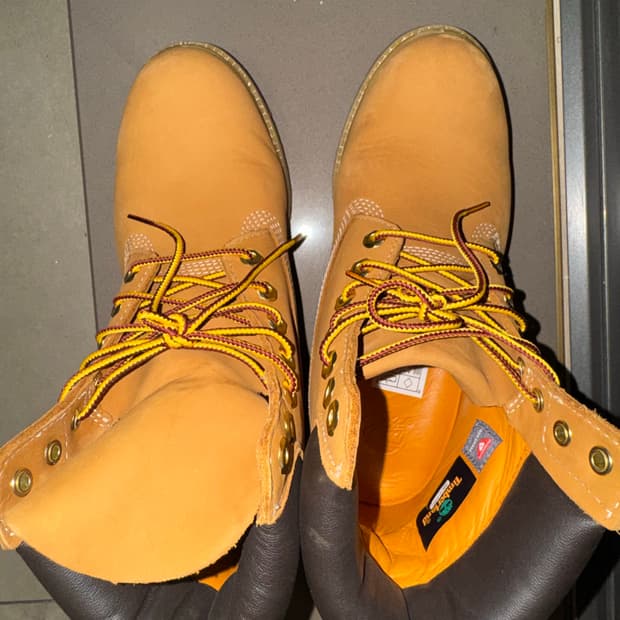 팀버랜드 프리미엄 6인치 워터프루프 부츠 위트 누벅 - 와이드