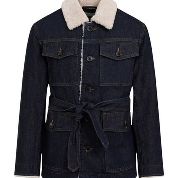 드리스반노튼 시어링 데님 자켓