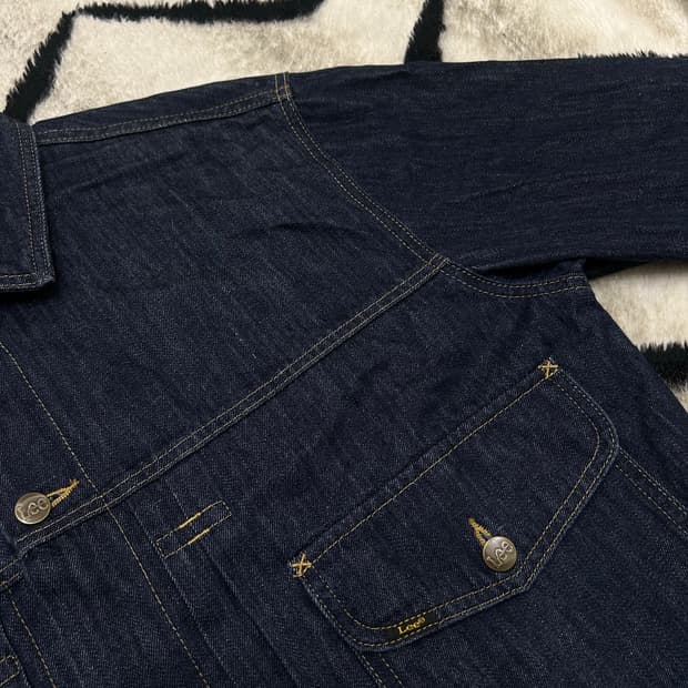 [L]Lee 콘밀 오버핏 데님 트러커 자켓/진청생지