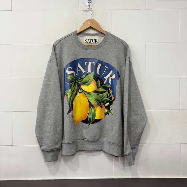 세터 카프리 시트론 드로잉 그래픽 스웻셔츠