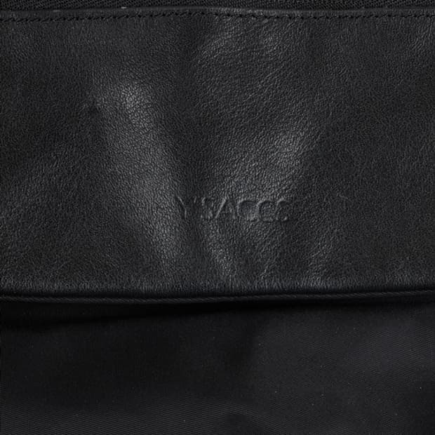 Y'SACCS Leather Flapped Nylon 2way bag