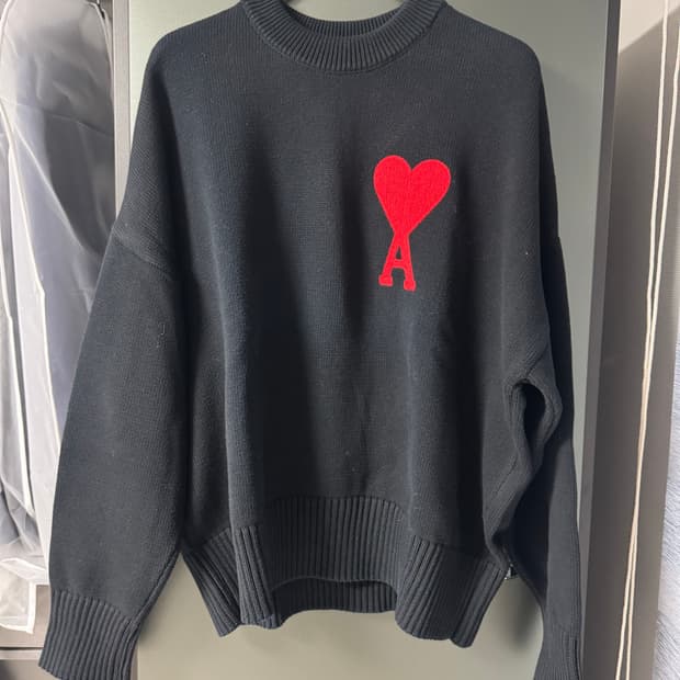 [XL] 아미 빅하트 로고니트, 백화점 매장구매