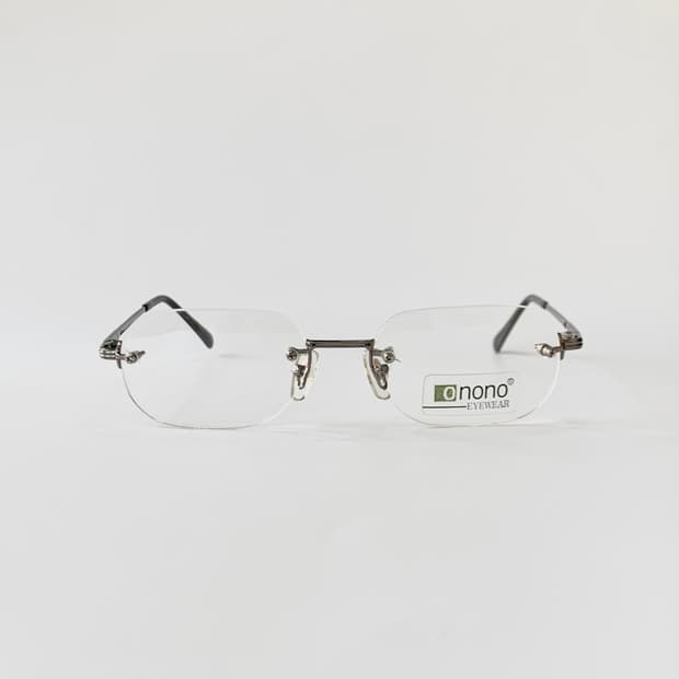 [픽키-634] 실버 무테 안경 프레임 미니멀 라인 