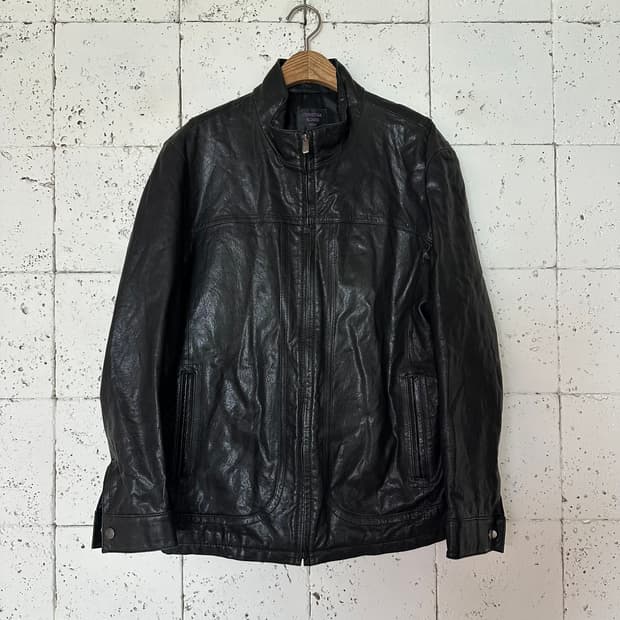 100 크리스찬 아자르 양가죽 자켓 블랙