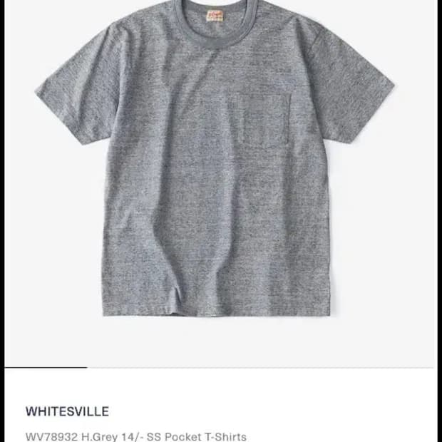 WHITESVILLE 화이츠빌 포켓 티셔츠