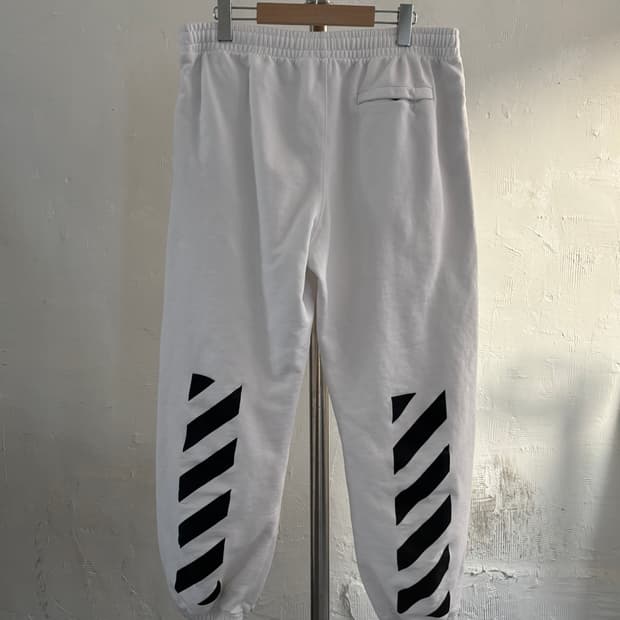 Off White 오프화이트 화이트 조거 팬츠