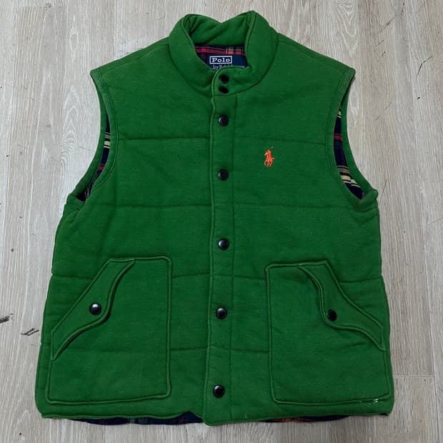 폴로 랄프로렌 키즈 스몰포니 리버시블 패딩 조끼 10-12