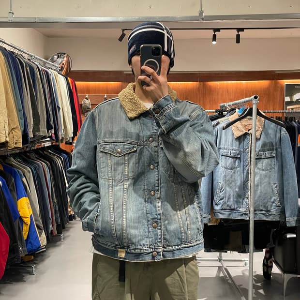 90’s 아베크롬비 쉐르파 데님 자켓  