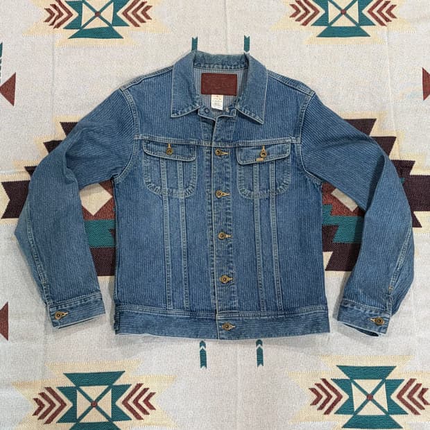 칼리 스트라이프 웨스터너 101j 데님 자켓