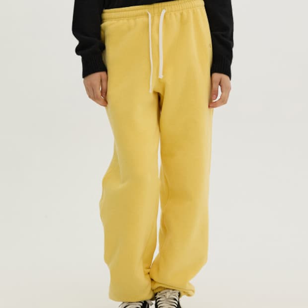 (구함) 아밤홈 Fleece jogger pants yellow