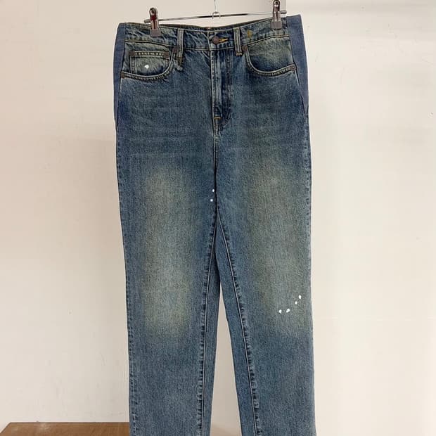 r13 워싱 클래식 블루 데님 팬츠 