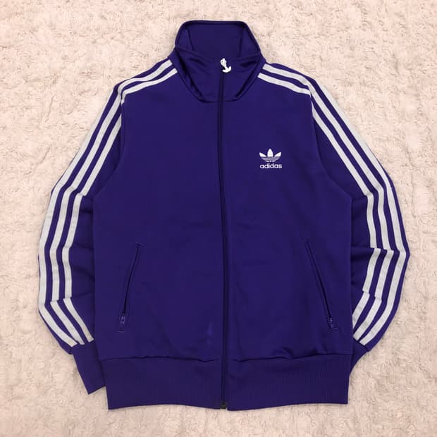아디다스 파이어버드 퍼플 져지 트랙 자켓