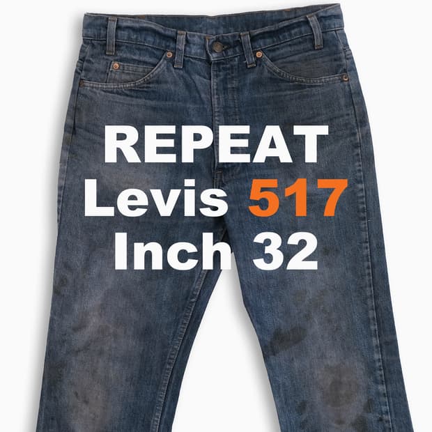 리바이스 517 오렌지탭 진청 80s USA 32인치 OR51734185