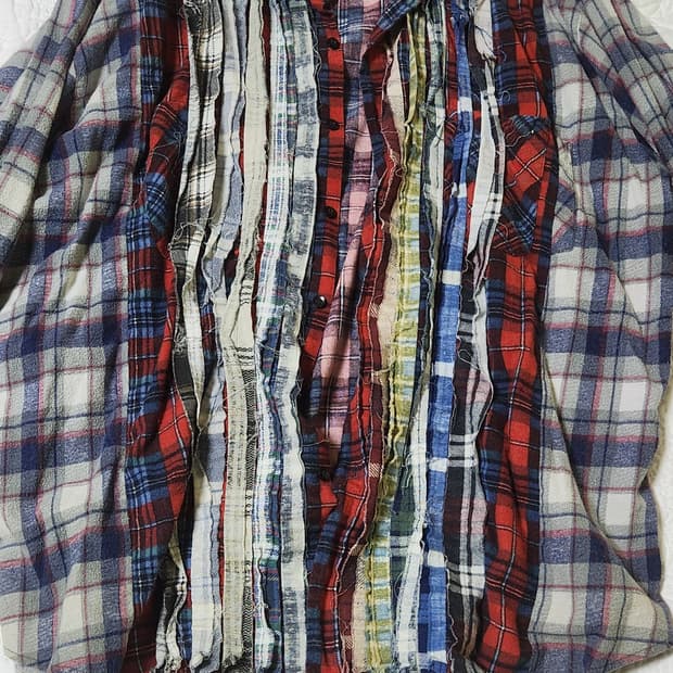 리빌드 바이 니들스 체크셔츠