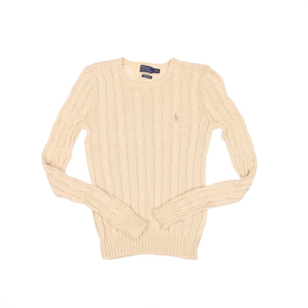 XS 신형 폴로 랄프로렌 피마코튼 케이블 니트 N7345