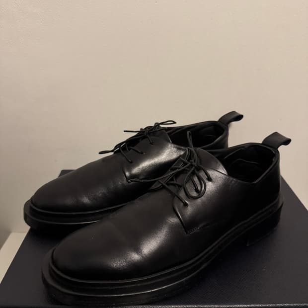 질샌더 레이스업 더비 슈즈(39사이즈/앵클릿 탈부착 가능)