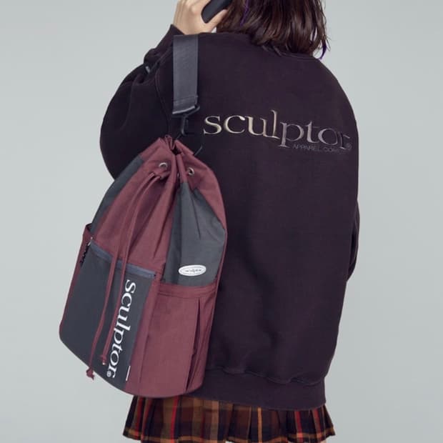 2019 F/W 스컬프터 슬링백 와인