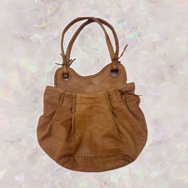 original leather 리얼 가죽 빈티지 짜임 숄더백 그런지 히피