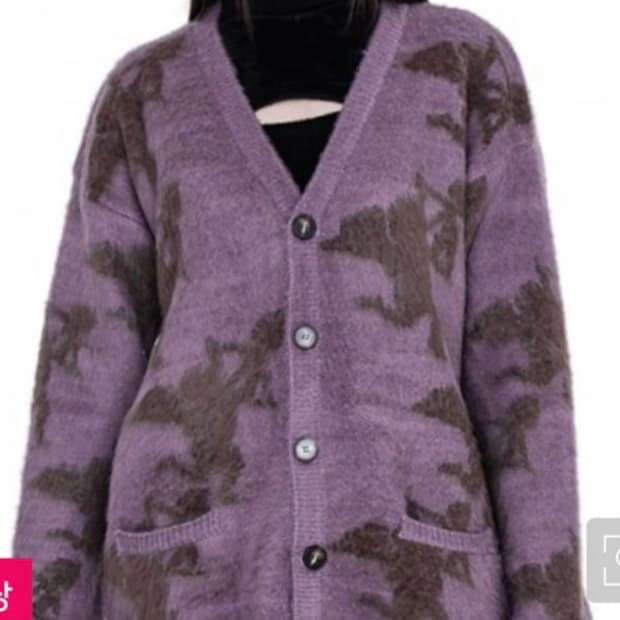 러닝하이 큐피드 엔젤 브러쉬 가디건