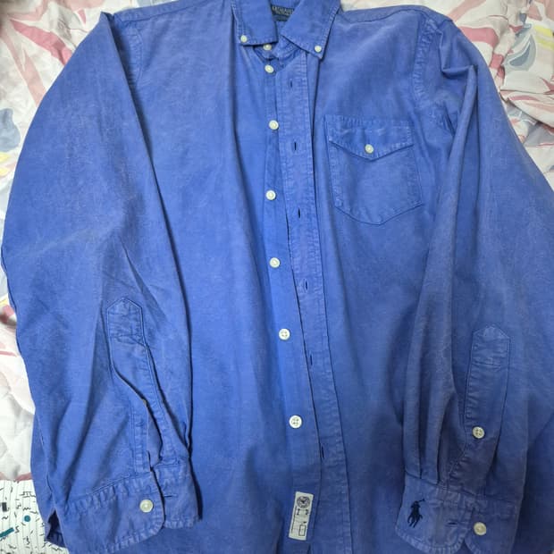 폴로 랄프로렌 클래식핏 인디고 셔츠 남방