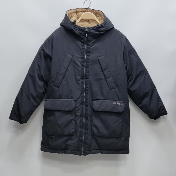 JEEP 22FW 지프 플리스 다운 패딩 점퍼 / 남 M 블랙