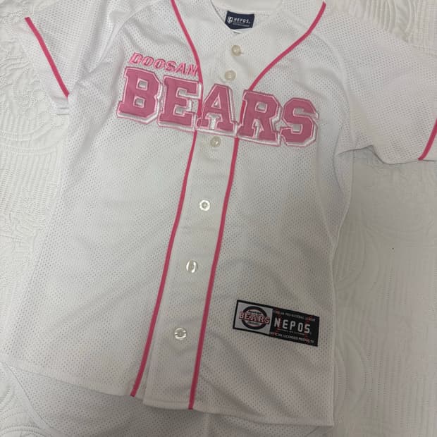 두산베어스 핑크 유니폼