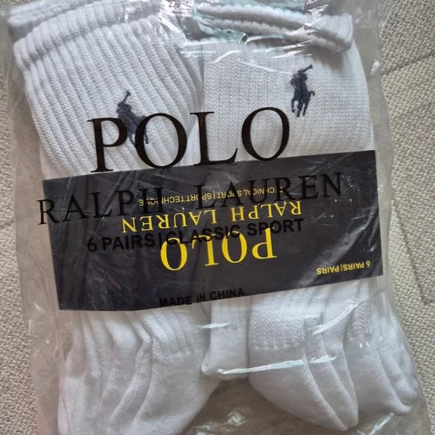 폴로 랄프로렌 남성 스포츠 남성 양말 6켤레 새상품