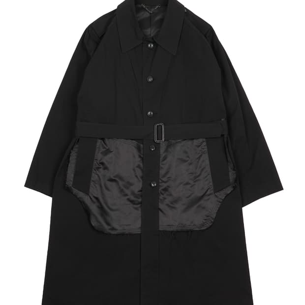 새상품 71michael 인사이드아웃 블랙 오버코트  2사이즈