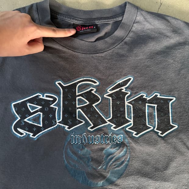 130$ Vintage Y2k Skin industries 티셔츠 XL