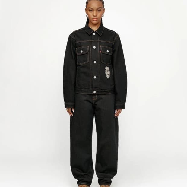 리바이스 x 스투시 크리스피 린스 568 팬츠 32 