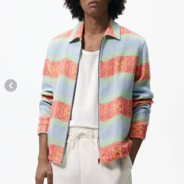 자라 간절기 풀집업 자켓 남자105~110