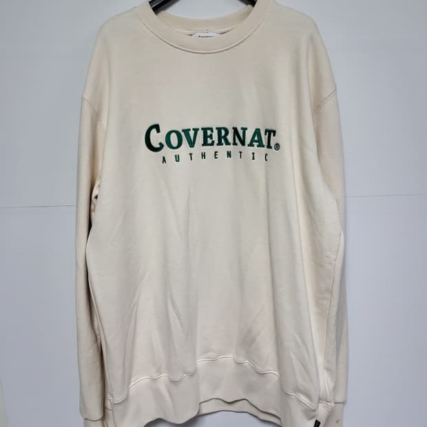 커버낫 어센틱 맨투맨 M 아이보리 미사용