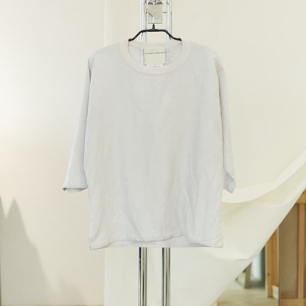 Rayon Linen Three-Quarter Sleeve T-Shirt