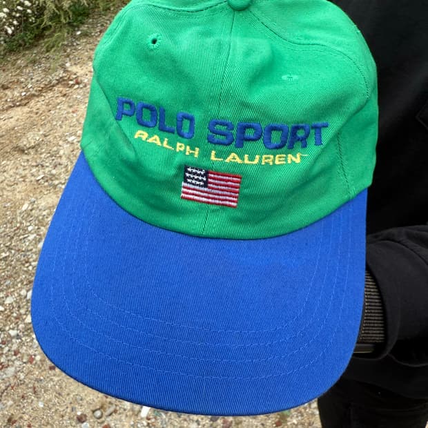 90s Polo Sport Ralph Lauren 빈티지 투톤 캡