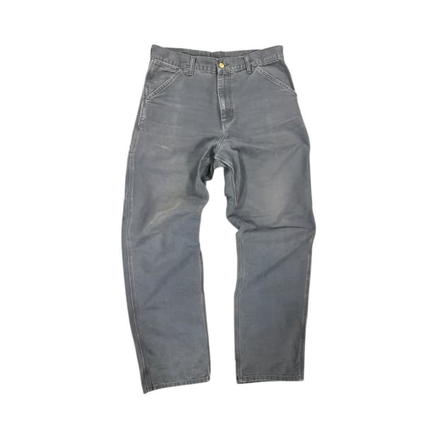 L) 칼하트 WIP 워시드 그레이 싱글니 카펜터 팬츠 BC-032