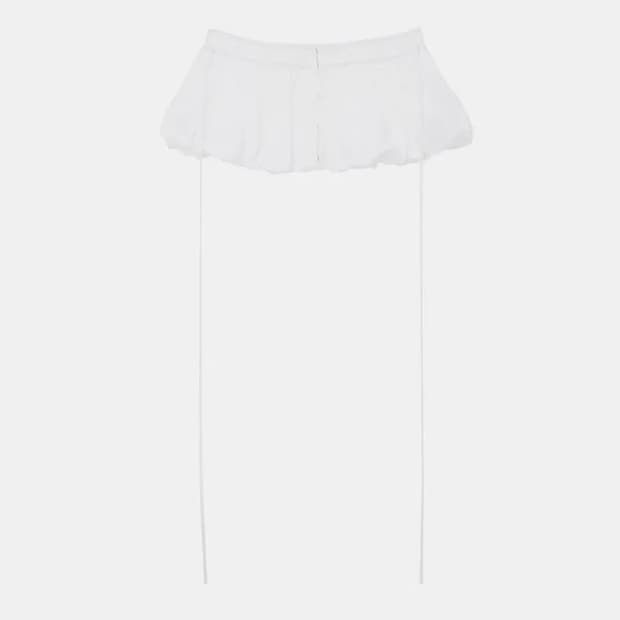 LCDC TM HOOK VOLUME BELT SKIRT (WHITE)