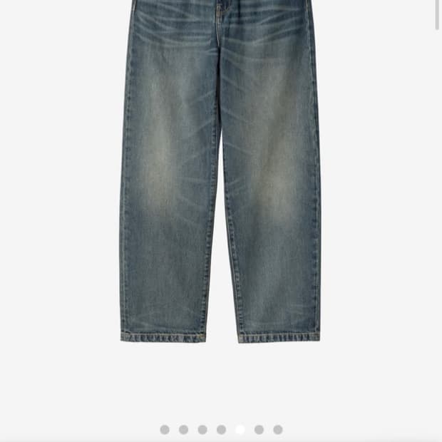 칼하트 wip 랜든 팬츠 스미스 블루 원 유즈드 워시